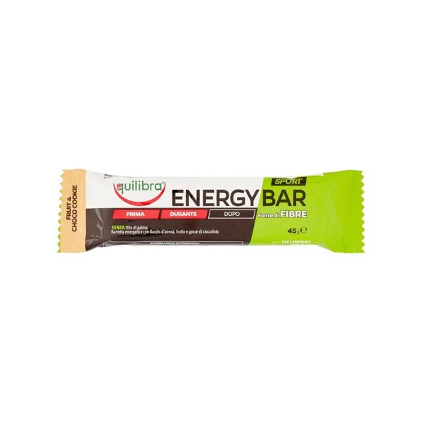 equilibra srl equilibra energy bar barretta fruit e choco cookie 45g