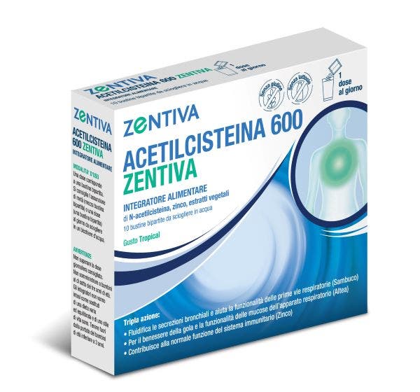 SANOFI Acetilcisteina 600 Zentiva 10 Bustine