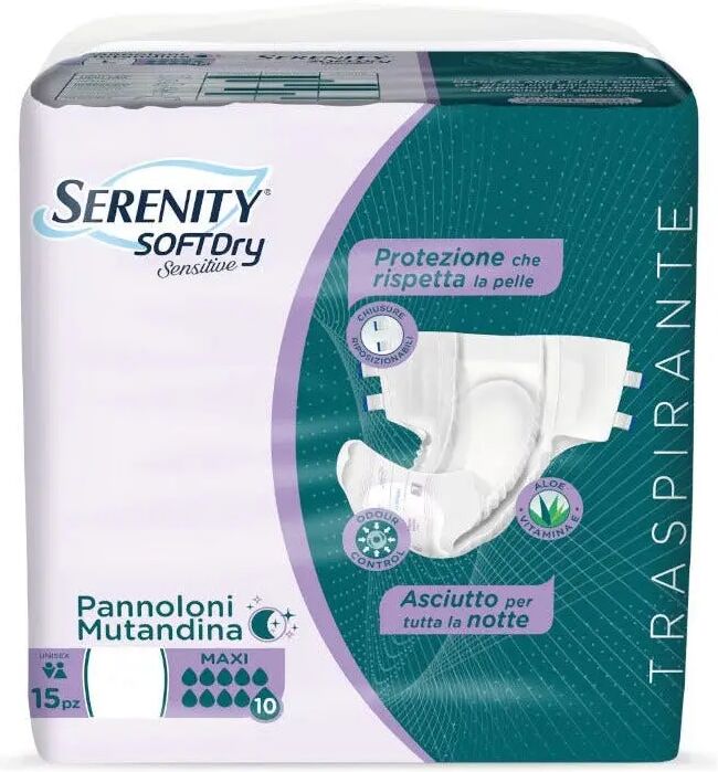 Amicafarmacia Serenity Soft Dry Sensitive Pannolone Mutandina Maxi Taglia L 15 Pezzi