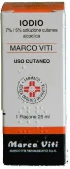 Amicafarmacia Iodio Soluzione Alcolica Cutanea Marco Viti 50ml 7%+5%