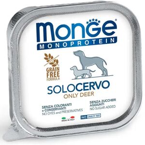Amicafarmacia Monge Monoprotein Solo Cervo Cibo Umido Per Cani Adulti 150g