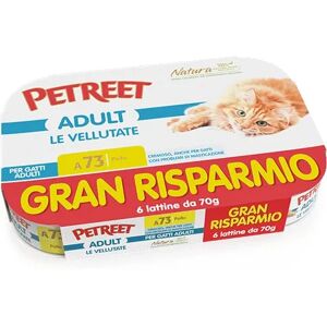 Amicafarmacia Petreet Vellutate Pollo Cibo Umido Gatto Adulto 6x70g