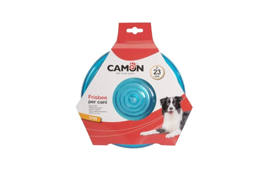 camon spa camon gioco frisbee colorato in tpr per cani