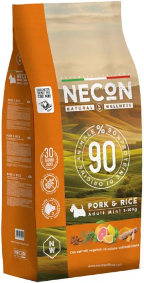 NECON PET FOOD SRL Necon NW Crocchette Cane Mini Singola Proteina Animale Maiale E Riso 2kg