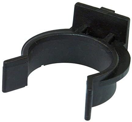 Amig - Pinza per piedino da cucina e bagno, mod. 10, 27 mm, aiuta a fissare il battiscopa in armadi bassi, collocazione in battiscopa in alluminio, plastica nera