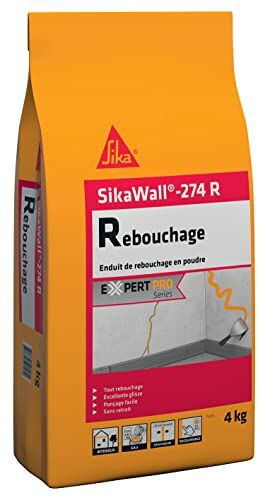 SIKA - SikaWall-274 R, verniciato a polvere, ideale parete e soffitto interno, ottima adesione, alto potere coprente, multi supporto, speciale forti spessori, borsa in alluminio da 4 kg, bianco