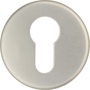 ABUS 036699 RH410 F2 SB - Copertura protettiva per buco della serratura per porte in legno, 11 mm, colore: argento nichel