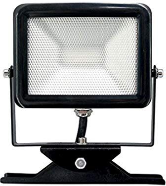 Electraline 63505 Proiettore Faretto Slim da Esterno, IP65 a LED con Staffa, 30W, Nero