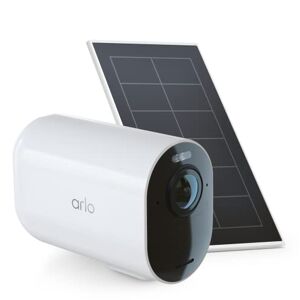 Arlo Ultra 2 XL, Telecamera di Videosorveglianza WIFI 4K con Pannello Solare, Visione Notturna a Colori, 12 Mesi di Batteria, Allarme e Faro Integrati, 90 Giorni Secure Inclusi