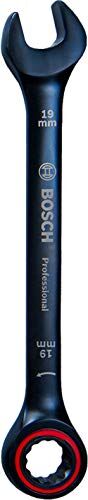 Bosch Professional Chiave Combinata con Funzione Cricchetto (19 mm, Acciaio al Cromo-Vanadio) - Amazon Exclusive