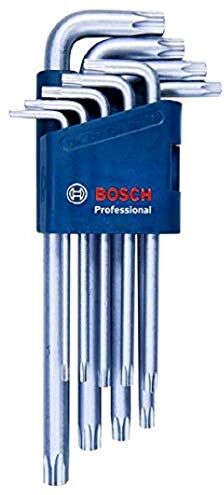 Bosch Professional Set di Chiavi Angolari Torx da 9 Pz (10,0 - 50,0 Mm)