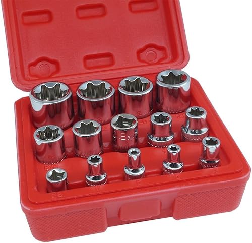 GC GLOBALCOMMERCE SET CHIAVI A BUSSOLA TORX FEMMINA E4-E24 BUSSOLE 14PZ