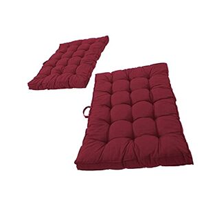 Ambientehome Set di 2 cuscini per pallet, 120 x 80 cm, colore rosso