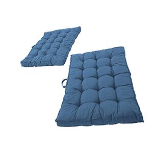 Ambientehome Set di 2 cuscini per pallet, 120 x 80 cm, blu/grigio