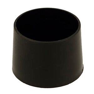 Amig - Puntale esterno rotondo   Mod. 655   Ø22 mm   Protezione per gambe di tavoli, sedie, stampelle e bastoni   ideale per proteggere il pavimento dai graffi   polietilene nero
