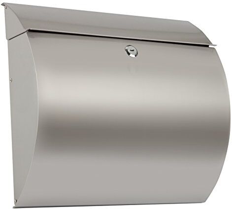 ARREGUI Aura E5405-12 Cassetta Postale Individuale in Acciaio Inossidabile, di Grandi Dimensioni, Cassetta della Posta da Parete, Dimensione L (Riviste e Buste C4), Inox