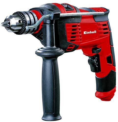 Einhell TC-ID 1000 E Trapano a Percussione, Impugnatura Antiscivolo, 1000 W, Rosso, Nero