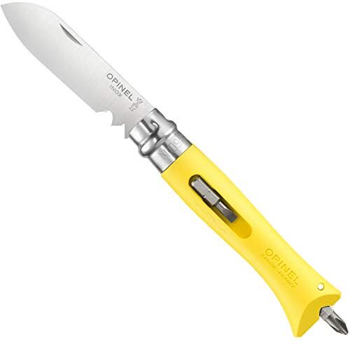 Opinel O001804, Coltelli Bricolage N. 9, Giallo Unisex – Adulto, Taglia Unica