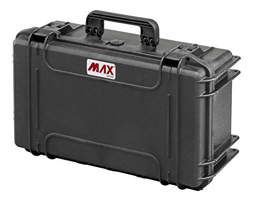 Max MAX520 Valigetta ermetica, Nero, 520 x 290 x 200 mm