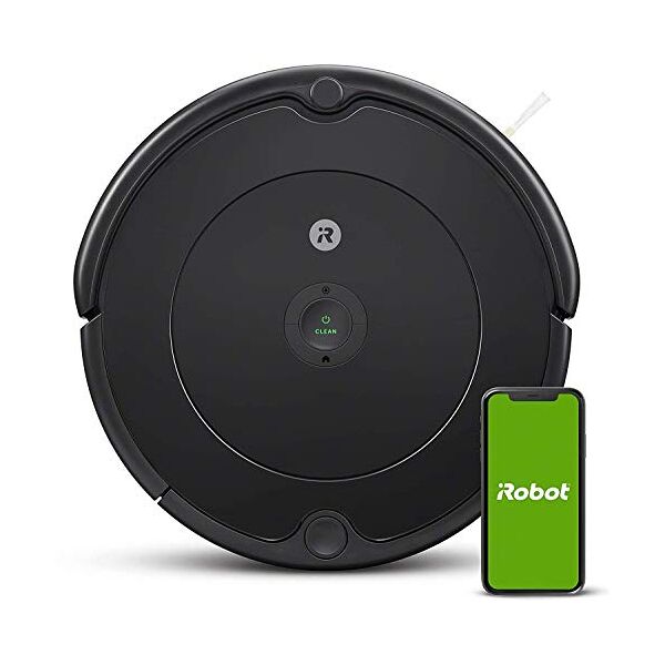 irobot roomba 692 robot aspirapolvere con connessione wi-fi, adatto a pavimenti e tappeti, sistema di pulizia ad alte prestazioni con dirt detect, smart home e controllo con app, grigio scuro