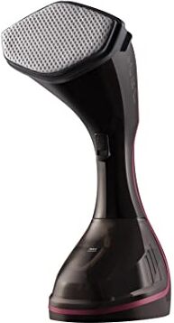 Grundig ST 8150 Fashion Brush - Spazzola a vapore, ferro da stiro a vapore, 2200 Watt, quantità di vapore continuo: 28 g/min, tempo di riscaldamento rapido: 35s, cavo lungo 2,5 m, viola/nero/argento