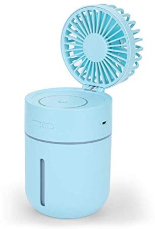 Vige Umidificatore Da Giardino A Basso Rumore 2 In 1 Ventilatore Di Raffreddamento Da Tavolo Con Alimentazione Usb Elettrica Mini Ventilatore Portatile Per Home Office Regalo - Blu