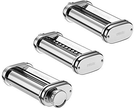 KitchenAid 5KSMPRA Sfogliatrice a tre pezzi con set per tagliare la pasta, Argento