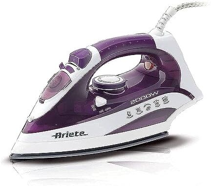 Ariete 6235 Steam Iron - Ferro da stiro con piastra in Ceramica - Vapore 25 gr/min - Colpo vapore 140 gr/min - vapore verticale - 2000 Watt