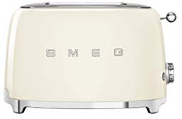 SMEG Tostapane TSF01CREU, Acciaio Inossidabile, 2 Scomparti, Beige