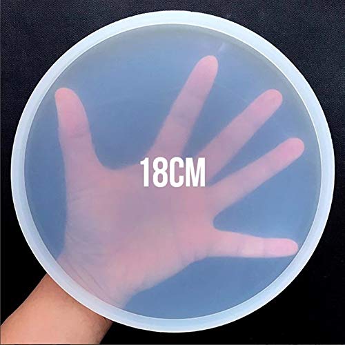 ZANGAO Turno Petri stampo in silicone piatto Coaster rotonda che fa i rifornimenti resina epossidica d'arte Crea il Tuo Coaster Epoxy Resin Stampi (Color : 01)