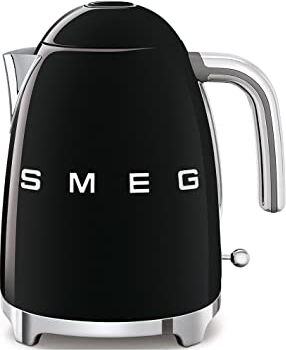 SMEG Bollitore Standard, 2400 W, 7 Cups, Acciaio Inossidabile, Nero