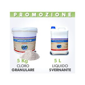 Piscine Italia 5 Kg Cloro Granulare + 5 L Svernante