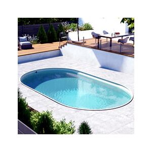 Piscine Italia Piscina Interrata Ovale Acciaio Skysand 1100 - H.150 Cm - Liner Sabbia