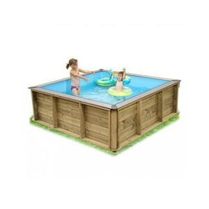 Piscine Italia Mini Piscina In Legno Rettangolare Per Bambini Pistoche 2x2