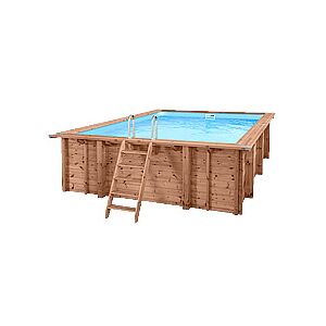 Piscine Italia Piscina In Legno Fuori Terra Rettangolare Jardin Carre 470