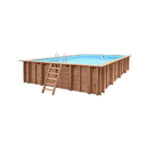 Piscine Italia Piscina In Legno Fuori Terra Rettangolare Jardin Carre 8x5