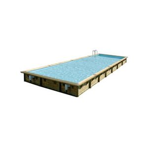 Piscine Italia Piscina In Legno Fuori Terra Rettangolare Master Pool 1100x500