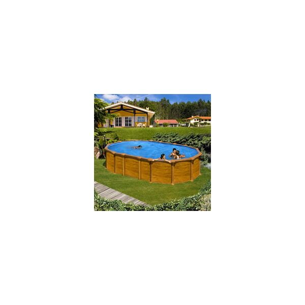 piscine italia piscina fuori terra gre acciaio ovale 610x375x1,32 amazonia prov6188wo