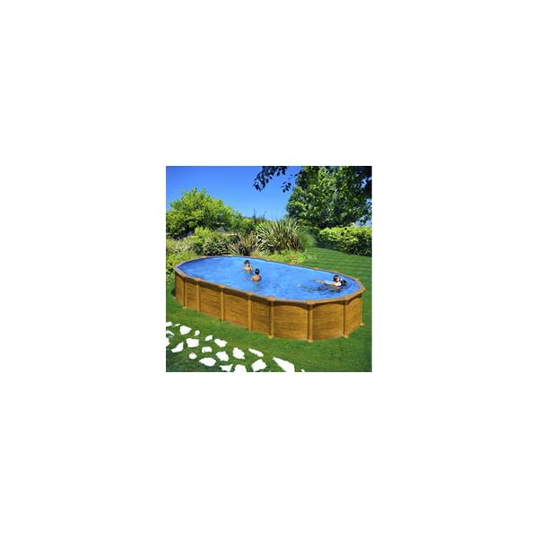 piscine italia piscina fuori terra gre acciaio ovale 730x375x1,32 amazonia prov7388wo