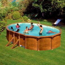 piscine italia piscina fuori terra gre in acciaio ovale 500x300x1,20 pacific kit500w