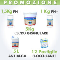 Piscine Italia Kit Acqua Verde 20/50 Mc Acqua