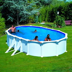 Piscine Italia Piscina Fuori Terra Gre Acciaio Ovale 500x300x1,32 Atlantis Kitprov508