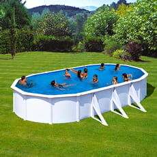 Piscine Italia Piscina Fuori Terra Gre Acciaio Ovale 730x375x1,32 Atlantis Kitprov738