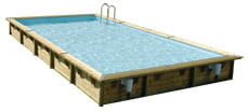 Piscine Italia Piscina In Legno Fuori Terra Rettangolare Master Pool 800x500