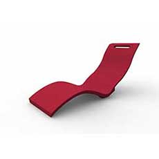 Piscine Italia Sedia A Sdraio Serendipity Chaise - Solo Seduta - Rosso