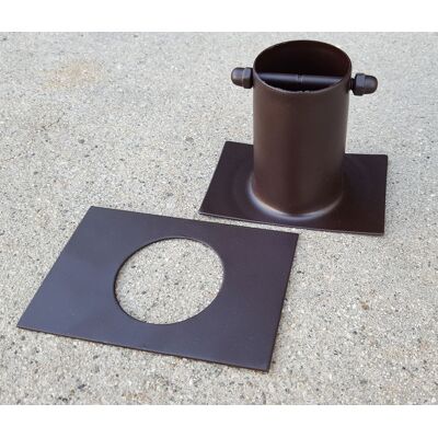 Collegamento In Alluminio Bronzo Forhome® Per Catena Pioggia A Grondaia H 3" Dir Collegamento In Alluminio Bronzo Forhome® Per Catena Pioggia A Grondaia H 3" Dir