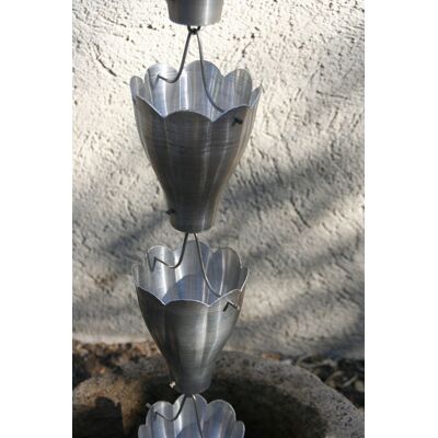 Catena Per Pioggia A Coppa Alluminio Per Grondaie Forhome® - Fluidibilità 5/5 - Catena Per Pioggia A Coppa Alluminio Per Grondaie Forhome® - Fluidibilità 5/5 -