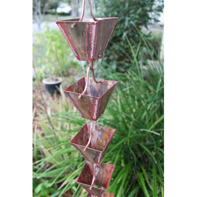 Catena Per Pioggia A Coppa Rame Anticato Per Grondaie Forhome® - Fluidibilità 5/ Catena Per Pioggia A Coppa Rame Anticato Per Grondaie Forhome® - Fluidibilità 5/