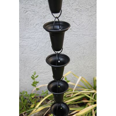 Catena Per Pioggia A Coppa Alluminio Nera Per Grondaia Forhome® - Fluidibilità 3 Catena Per Pioggia A Coppa Alluminio Nera Per Grondaia Forhome® - Fluidibilità 3