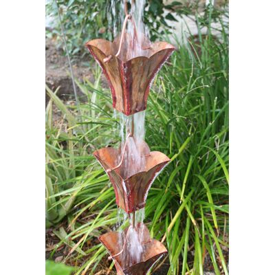 Catena Per Pioggia A Coppa Rame Anticato Per Grondaie Forhome® - Fluidibilità 5/ Catena Per Pioggia A Coppa Rame Anticato Per Grondaie Forhome® - Fluidibilità 5/